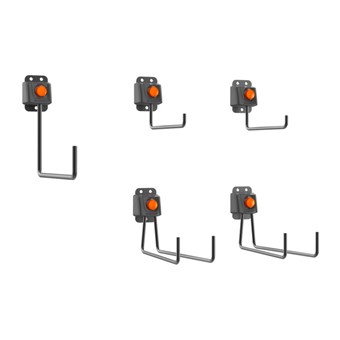 Závěsné háčky Husqvarna sada 5 ks pro úložný systém do kolejnice Husqvarna